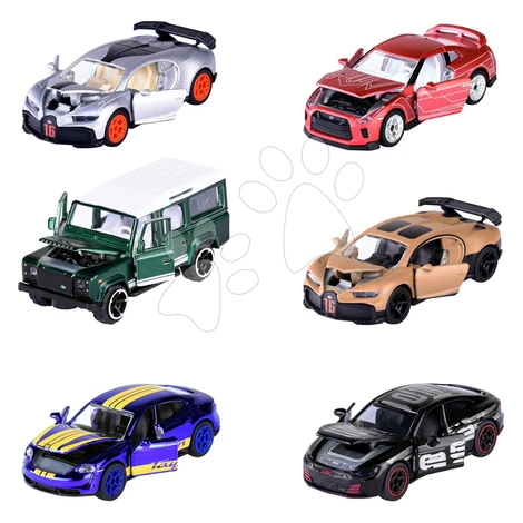 Autíčko so zberateľským boxom Deluxe Assortment Majorette kovové s gumenými kolieskami 7,5 cm dĺ