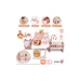 Domček pre bábiku trojkrídlový Large Doll´s Play Center Soft Baby Nurse Smoby kuchynka spálňa a 