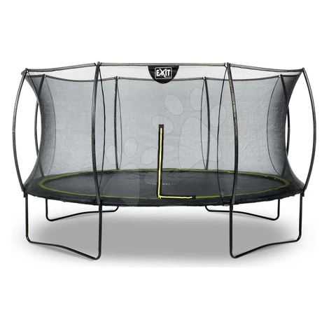 Trampolína s ochrannou sieťou Silhouette trampoline Exit Toys okrúhla priemer 427 cm čierna