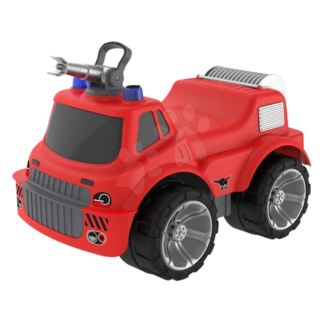Hasičské auto so sedadlom Maxi Firetruck Power Worker BIG s vodným delom - gumené kolesá od 2 ro
