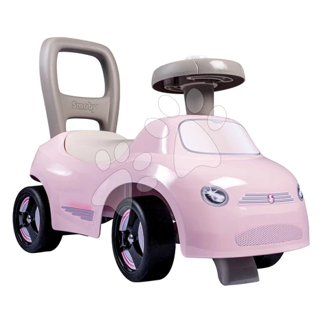 Športové odrážadlo a chodítko s funkčným klaksónom 2v1 Auto Ride On Pink Smoby ružové s otočnými