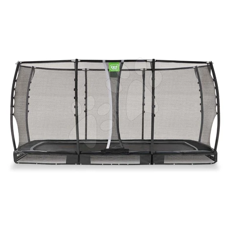Trampolína s ochrannou sieťou Allure Premium  ground Exit Toys prízemná 244*427 cm čierna