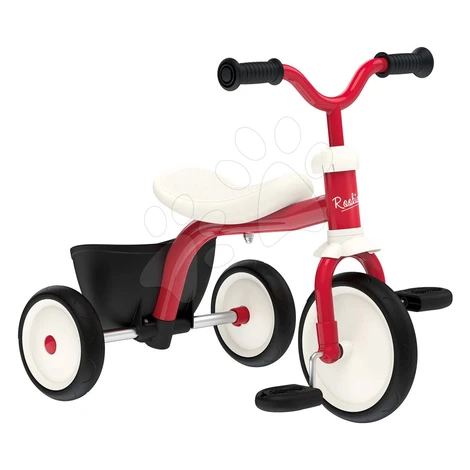 Trojkolka a odrážadlo Retro Rookie Trike Smoby ultraľahká s pedálmi a tichými gumenými kolesami 