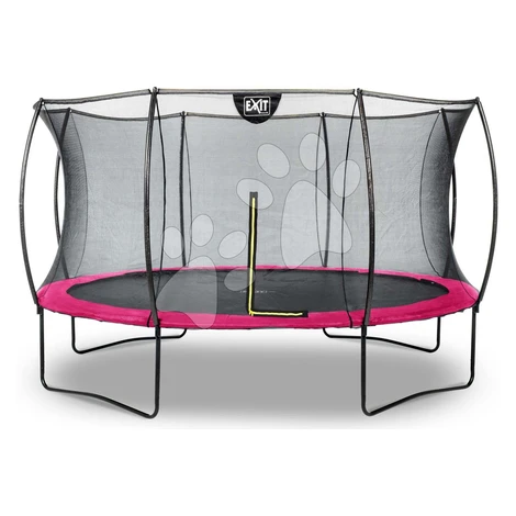 Trampolína s ochrannou sieťou Silhouette trampoline Pink Exit Toys okrúhla priemer 366 cm ružová