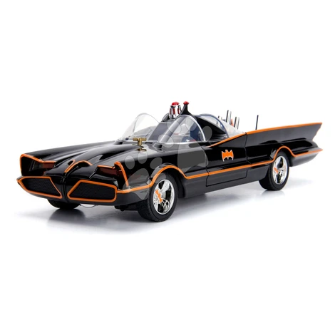 Autíčko Batman Classic Batmobile Jada kovové so svetlom s 2 figúrkami dĺžka 28 cm 1:18