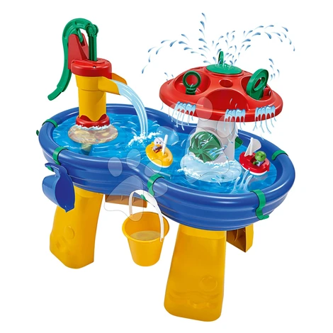 Vodná dráha stôl Amphie World Waterway AquaPlay s vodným hríbom a vodnou pumpou s loďkami a post