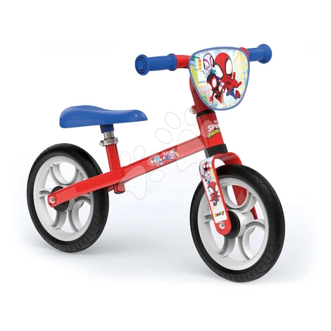 Balančné odrážadlo Spidey First Bike Smoby s kovovou konštrukciou a 33-38 cm nastaviteľným sedad
