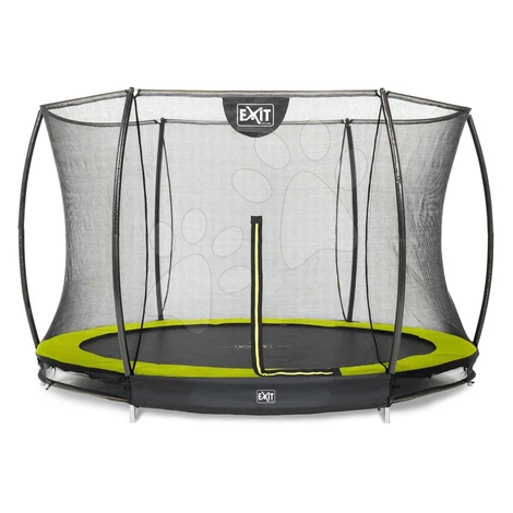 Trampolína s ochrannou sieťou Silhouette Ground Exit Toys prízemná priemer 305 cm zelená