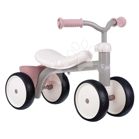 Odrážadlo Rookie Ride-on Pink Smoby s kovovou konštrukciou a otočnými riadidlami od 12 mes