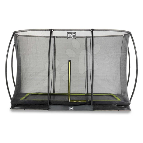Trampolína s ochrannou sieťou Silhouette Ground Exit Toys prízemná 244*366 cm čierna
