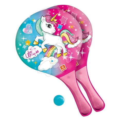 Plážový tenis Jednorožec Unicorn Mondo 2*22 cm rakety a loptička