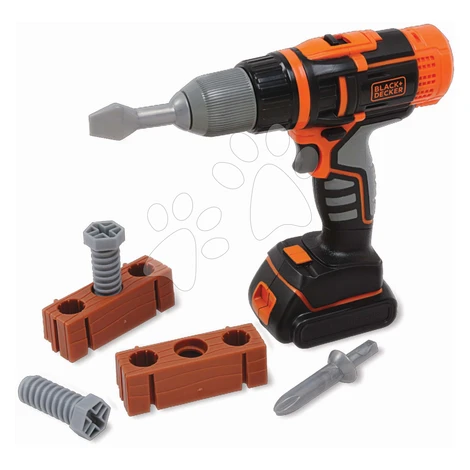 Mechanická vŕtačka s nadstavcami Black&Decker Mechanical Drill Smoby so 6 doplnkami