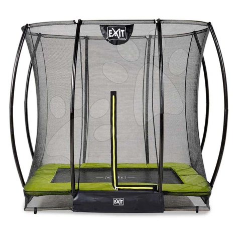 Trampolína s ochrannou sieťou Silhouette Ground Exit Toys prízemná 153*214 cm zelená