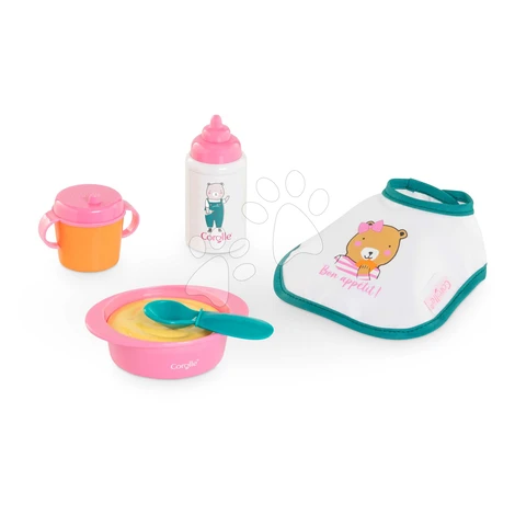 Obedová súprava pre bábiku Small Mealtime Set Corolle pre 30 cm bábiku 5 doplnkov od 18 mes