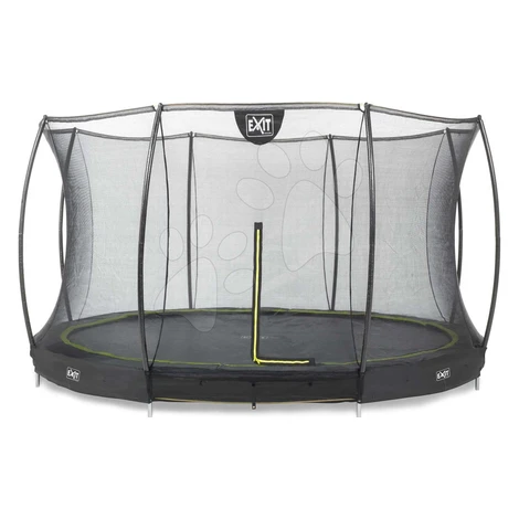 Trampolína s ochrannou sieťou Silhouette Ground Exit Toys prízemná priemer 366 cm čierna