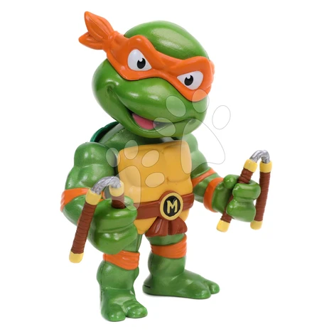 Figúrka zberateľská Turtles Michelangelo Jada kovová s pohyblivými ramenami výška 10 cm