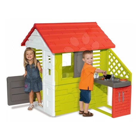 Smoby detský domček Pretty Nature s kuchynkou a okenicou 810702