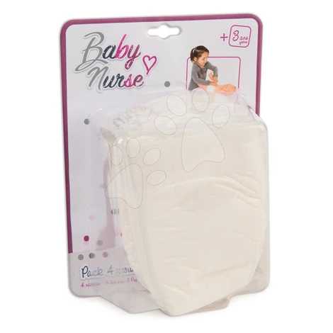 Plienky pampersky Violette Baby Nurse Smoby 4 kusy pre 27 - 50 cm bábiku