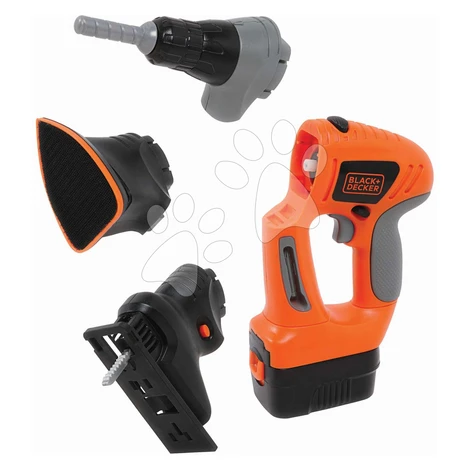 Pracovné náradie elektronické EVO Black&Decker Smoby s nadstavcami píla leštička a vŕtačka