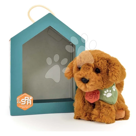 Plyšový psík Welcome Home SPA Collection Histoire d’ Ours v darčekovom balení hnedý 16 cm od 0 m