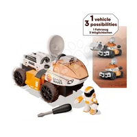 Stavebnica vesmírne autíčko 3v1 Space Rover Discovery Set Smoby 50 dielikov so skrutkovačom a fi