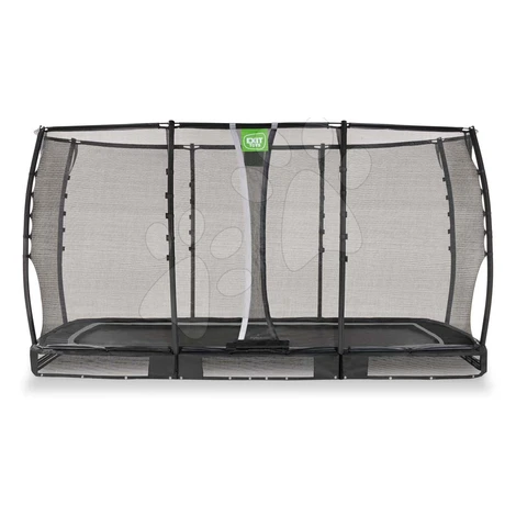 Trampolína s ochrannou sieťou Allure Premium ground Exit Toys prízemná 214*366 cm čierna