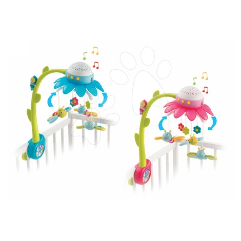 Kolotoč nad postieľku s motýlikmi Flower Cotoons Smoby 110110 ružový/modrý