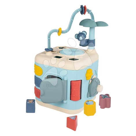 Didaktická kocka Explor Cube Little Smoby pre jemnú motoriku 5 strán a 13 funkcií so zvukom od 1