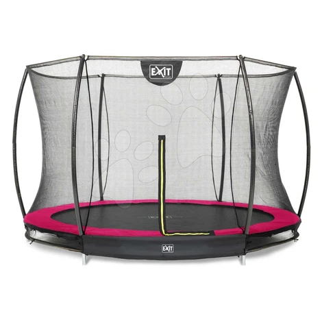 Trampolína s ochrannou sieťou Silhouette Ground Pink Exit Toys prízemná priemer 305 cm ružová