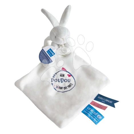 Plyšový zajačik na maznanie Mon Doudou Unicef Collection Doudou et Compagnie v darčekovom balení