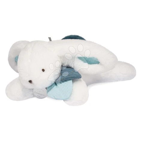 Plyšový zajačik Happy Pop Doudou et Compagnie biely 25 cm v darčekovom balení od 0 mes