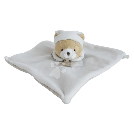 Plyšový medvedík na maznanie Doudou 202 L'Original Doudou et Compagnie béžový 25 cm v darčekovom