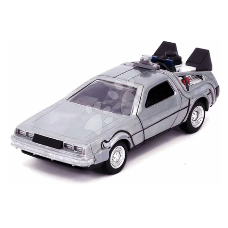 Autíčko Time Machine Back to the Future 1 Jada kovové s otvárateľnými dverami dĺžka 12,5 cm 1:32
