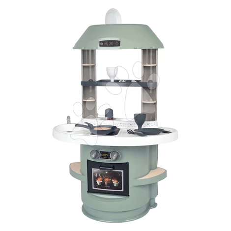 Kuchynka s mechanickým zvukom Nova Kitchen Smoby v minimalistickom dizajne s 13 doplnkami výška 