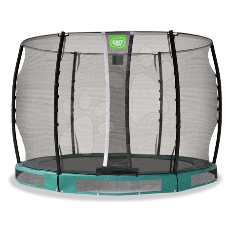 Trampolína s ochrannou sieťou Allure Classic ground Exit Toys prízemná priemer 305 cm zelená