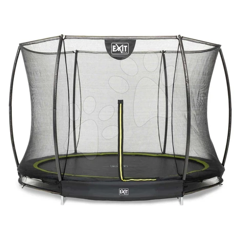 Trampolína s ochrannou sieťou Silhouette Ground Exit Toys prízemná priemer 244 cm čierna