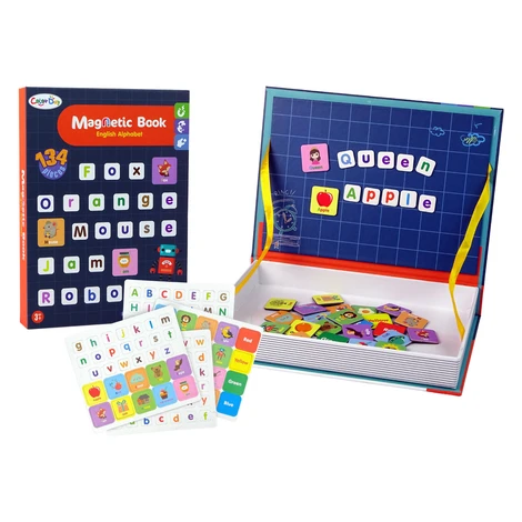 mamido  Vzdelávacie magnetické puzzle v knihe Anglická abeceda