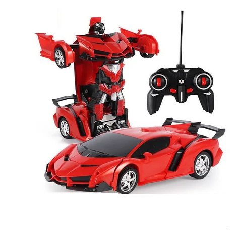 mamido Auto Robot Transformers 2v1 na diaľkové ovládanie RC červený