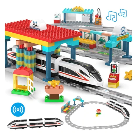 mamido Bricks Train CADA vlaková stanica 108 kusov