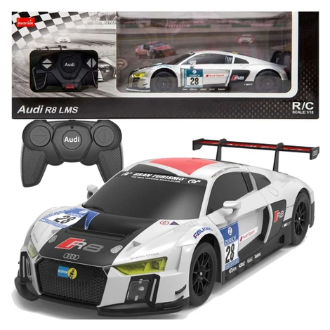 mamido Športové auto AUDI R8 LMS na diaľkové ovládanie RC 1:24 biele