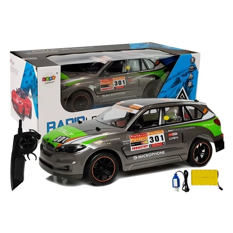 mamido Športové auto na diaľkové ovládanie R / C 1:10 sivé