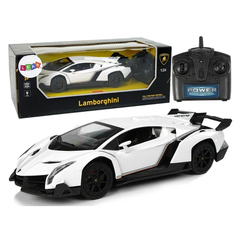 mamido Športové auto na diaľkové ovládanie RC Lamborghini Veneno 1:24 biele
