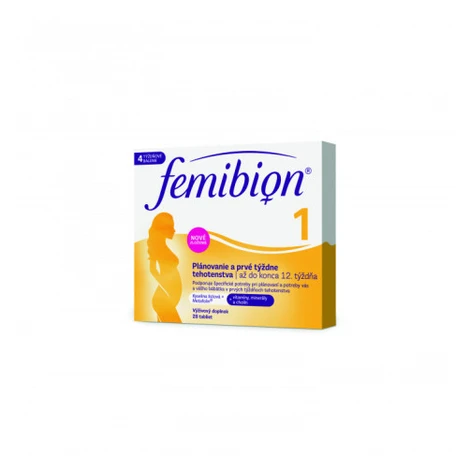 Femibion 1 Plánovanie a prvé týždne tehotenstva tbl (kys. listova + vitamíny, minerály) 28 ks