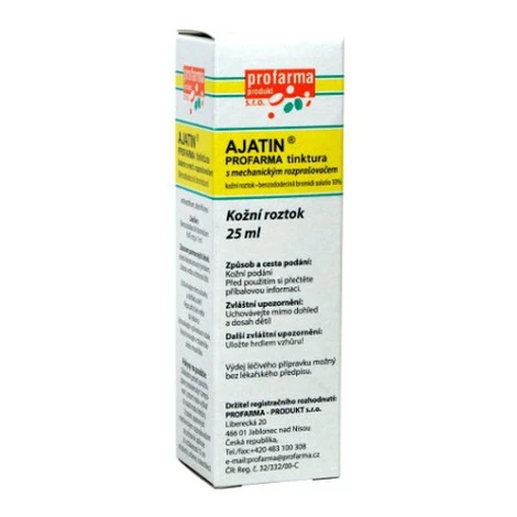 Ajatin tinktúra 25 ml s rozprašovačom