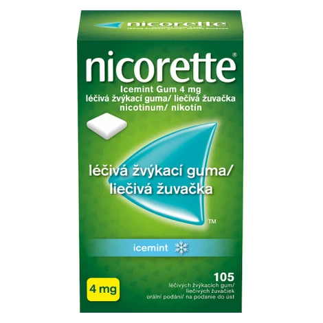 Nicorette Icemint Gum 4 mg gum.med.105 x 4 mg