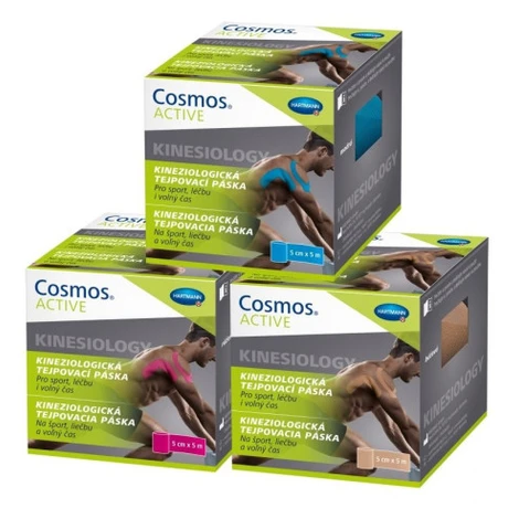 Cosmos Active Kineziologická tejpovacia páska béžová 5cm x 5 m 1 ks