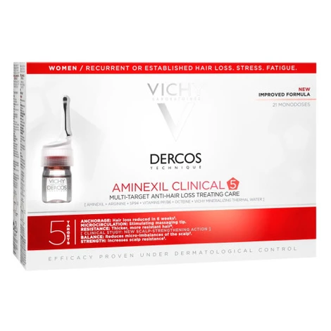 Vichy Dercos Aminexil Clinical 5 Mult-Targed Anti-Hair Loss Treating Care pre ženy 21 x 6 ml