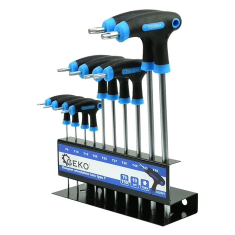Geko Sada kľúčov TORX typ T 10ks G30591