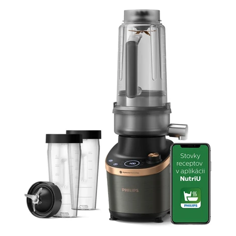 Flip & Juice Vysokorýchlostný mixér s odšťavovacím modulom Philips HR3770/10
