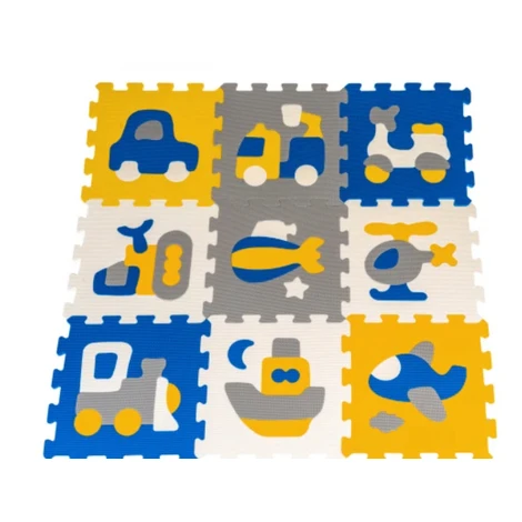 Podložka puzzle 9 ks RAMIZ ZDN.5513N9C - dopravné prostriedky